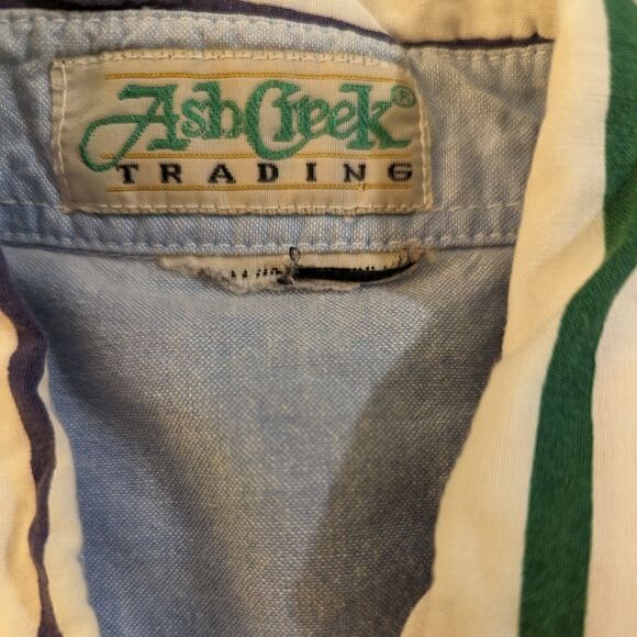 Vintage kids‎ Ash Creek rainbow striped button up shirt - Picture 2 of 6